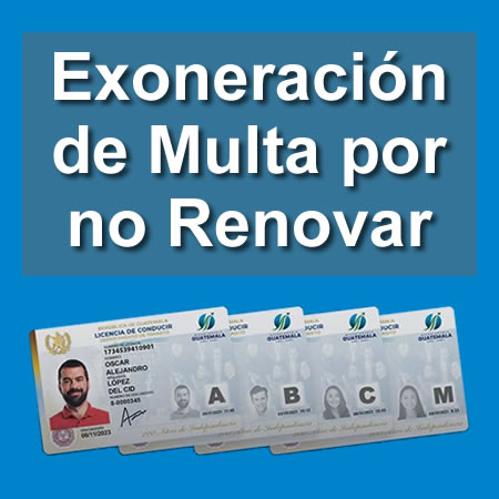 Exoneración De Multa Por No Renovar La Licencia De Conducir - Portal De ...